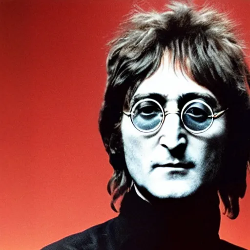 Prompt: John Lennon death metal vocalist