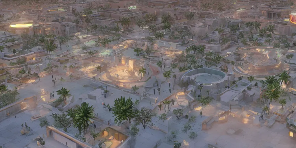 Image similar to Futuristic marrakech , unreal engine