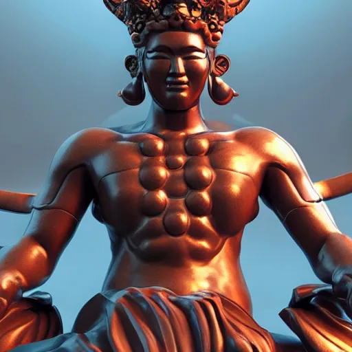 Image similar to a beautiful japanese male god sourrounded by borealis, unreal engine 5 cinematic