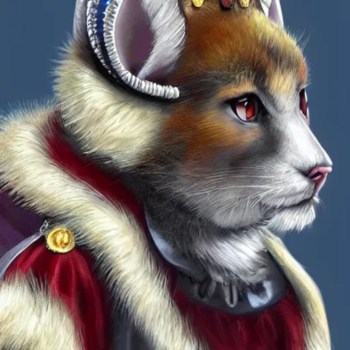 Prompt: Queen Elizabeth's fursona