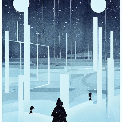 Prompt: mystic winter landscape by david aja