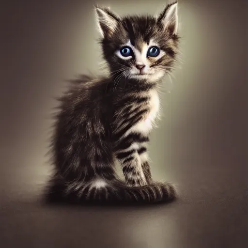 Image similar to full body pose, hyperrealistic photograph of a kitten woman, dim volumetric lighting, 8 k, octane beautifully detailed render, extremely hyper detailed, intricate, epic composition, cinematic lighting, masterpiece, trending on artstation, very very detailed, stunning, hdr, smooth, sharp focus, high resolution, award, winning photo, dslr, 5 0 mm