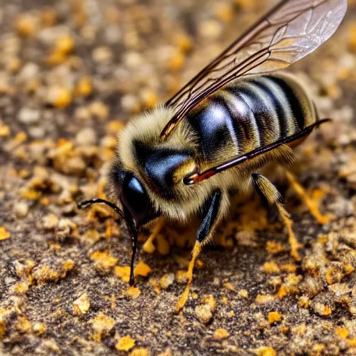 Image similar to photo of a bee that looks like a rabbit