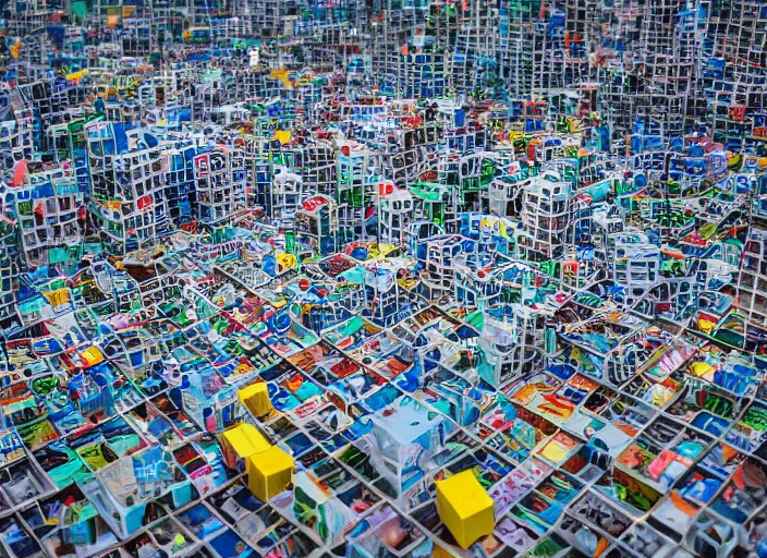 Image similar to Professional Photography, Nikon, Plastic city, Building made of plastic