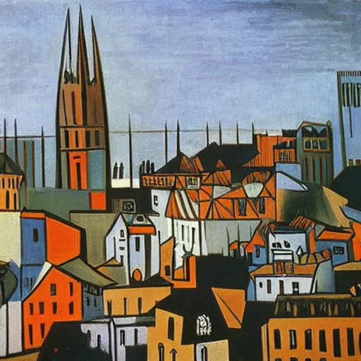 Prompt: Norwich by Pablo Picasso