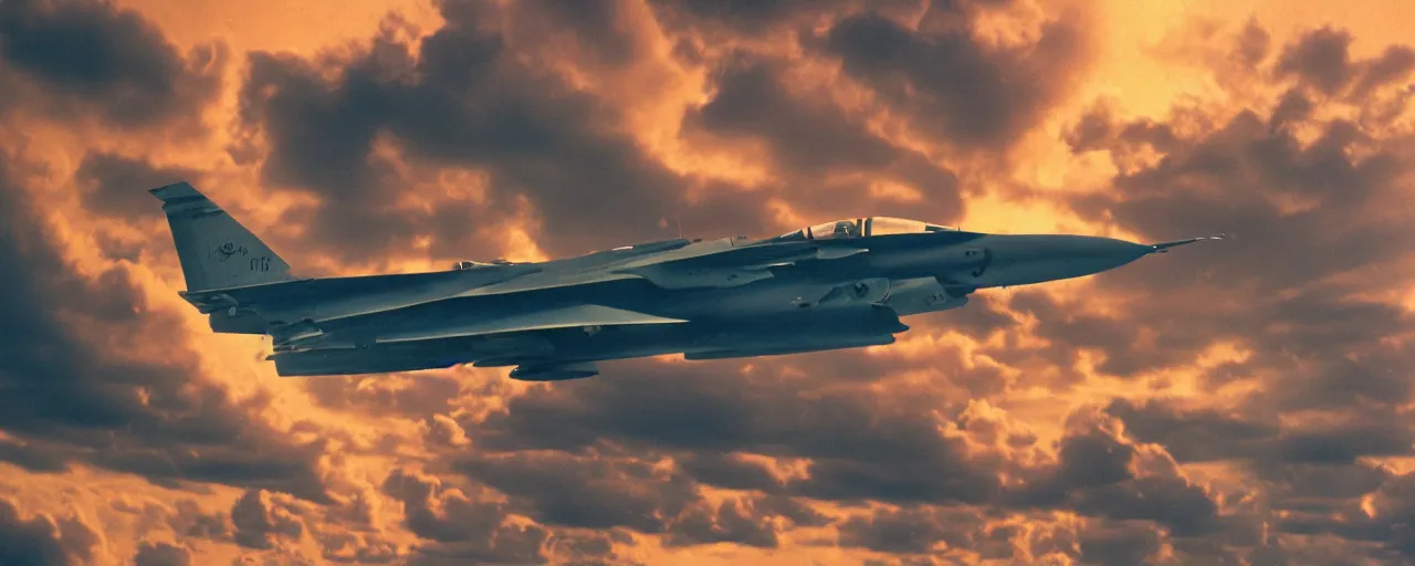 Image similar to a fighter jet made out of spaghetti, flying over the ocean, canon 5 0 mm, cinematic lighting, photography, retro, film, kodachrome