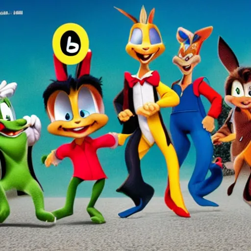 Prompt: tiny toons live action