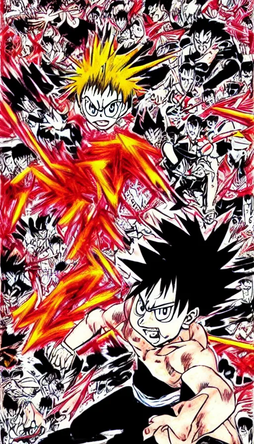 Image similar to rage, by yoshihiro togashi