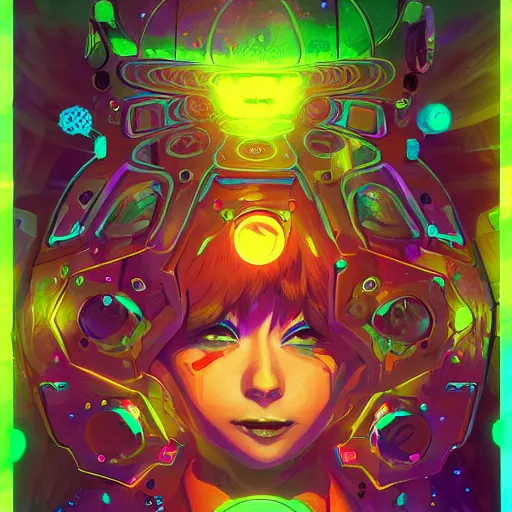 Image similar to skill magic geek inside matrix deepdream radiating a glowing aura stuff loot legends stylized digital illustration video game icon artstation lois van baarle, ilya kuvshinov, rossdraws,