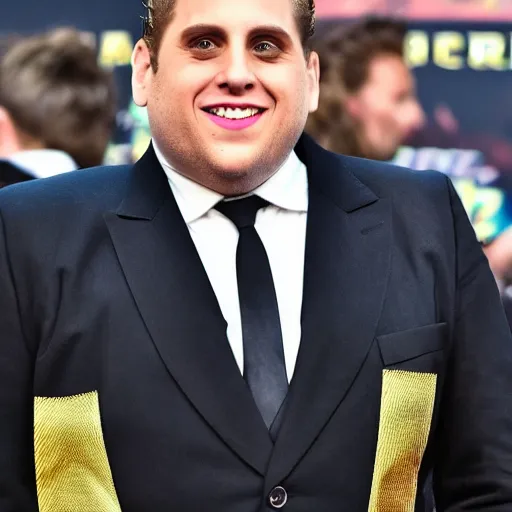 Image similar to Jonah Hill staring as Guile in the Street Fighter 2024 movie