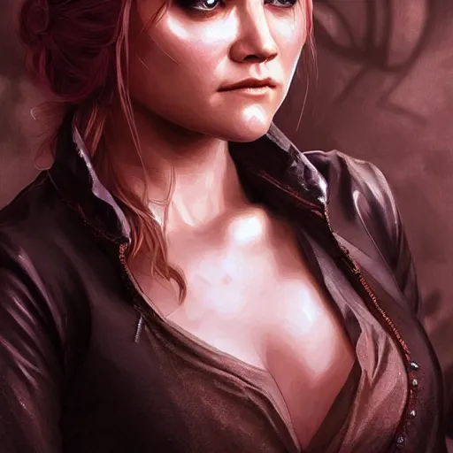 Prompt: beautiful Eliza Taylor as Rosemarie Hathaway from Vampire Academy movie as GTA character, vampires fantasy, closeup, D&D, intricate, elegant, highly detailed, digital painting, artstation, concept art, matte, sharp focus, illustration, art by Artgerm and Greg Rutkowski and Alphonse Mucha