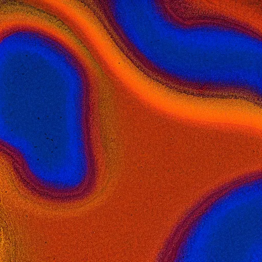 Prompt: wave of blue, orange, and brown colors, a microscopic photo by jules olitski, featured on behance, generative art, uhd image, fractalism, painterly, refik anadol, media art, media facde, motion graphic, particles, fluids, 3 d, rendering, octane, c 4 d