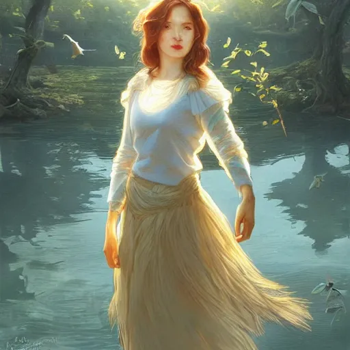 Prompt: clear portrait of bird, adorable appearance!!!, golden hour, happy apearance, cottagecore!!, background hyper detailed, character concept, full body, dynamic pose, intricate, elegant, highly detailed, digital painting, artstation, concept art, smooth, sharp focus, illustration, art by artgerm and greg rutkowski and alphonse mucha