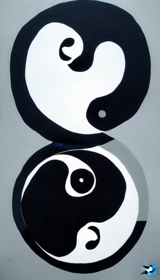 Prompt: Abstract representation of ying Yang concept, by Julie de Graag