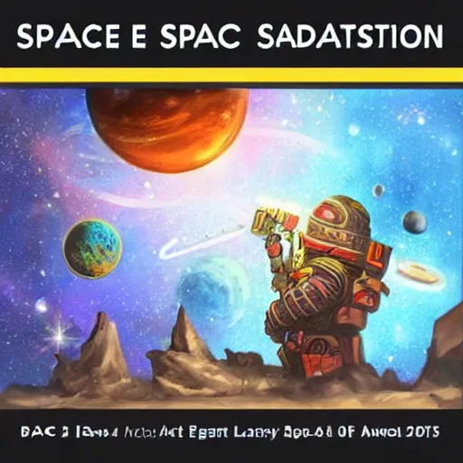 Prompt: space dwarf art station