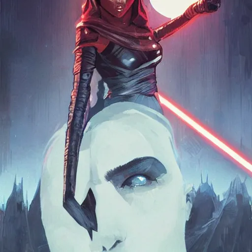 Image similar to star wars sith lord empire beyonce profile picture by Greg Rutkowski, intricate details, futuristic, volumetric lights, streetwear, studio ghibli, Organic Painting , Matte Painting, geometric shapes, hard edges, trending on the artstation, fantasy LUT, realistic by Sachin Teng + Martin Grip + Moebius + Patrick Gleason, smooth, sharp focus, illustration, art by John Collier and Albert Aublet and Krenz Cushart and Artem Demura and Alphonse Mucha, techwear, Industrial Scifi, detailed illustration, character portrait,