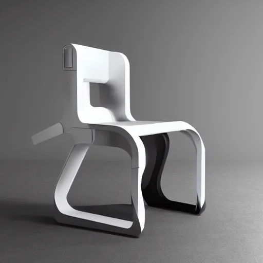 Prompt: a chair from the future, futuristic