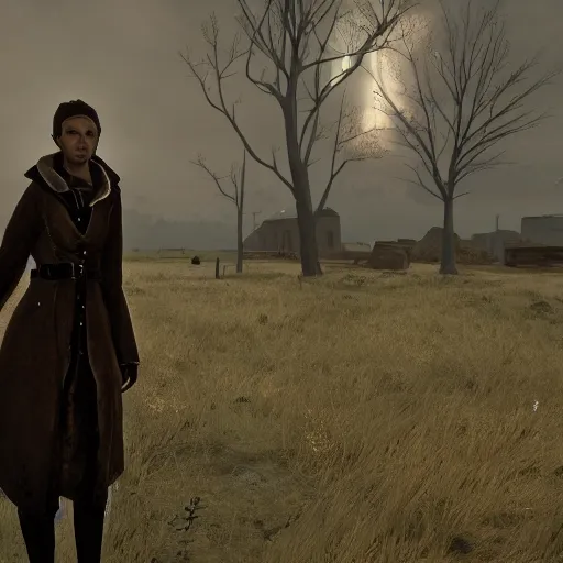 Prompt: artemy burak haruspex in the game pathologic 2, highly detailed,