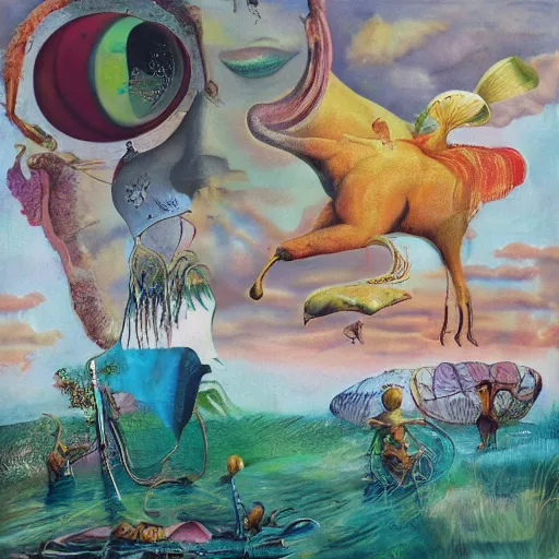 Image similar to If we had more time, We could live forever, Just you and I, We could be together, surrealism, in the style of Salvador Dali, oil on canvas, 8K beautiful detailed mural