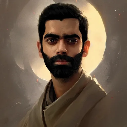 Image similar to A portrait of Rahul Kohli, star wars art, art by greg rutkowski, matte painting, trending on artstation