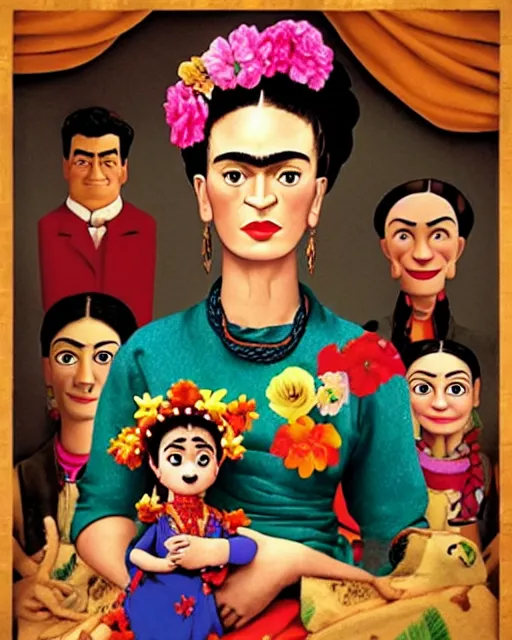 Image similar to Frida Kahlo I Pixar’s Up!