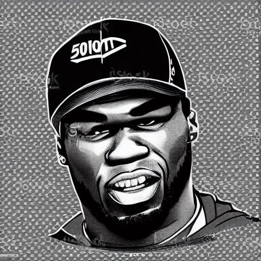 Prompt: vector art of 5 0 cent