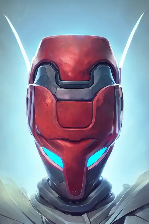 Image similar to epic mask helmet robot ninja portrait stylized as fornite style game design fanart by concept artist gervasio canda, behance hd by jesper ejsing, by rhads, makoto shinkai and lois van baarle, ilya kuvshinov, rossdraws global illumination radiating a glowing aura global illumination ray tracing hdr render in unreal engine 5