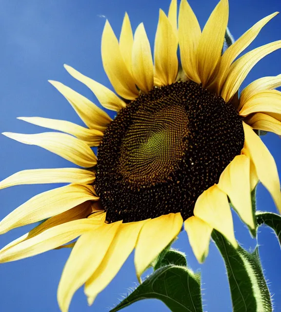 Prompt: a 4 k photorealistic photo close up of a sunflower.