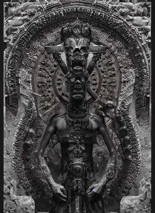 Image similar to digital _ painting _ of _ cizin mayan god of death _ by _ filipe _ pagliuso _ and _ justin _ gerard _ symmetric _ fantasy _ highly _ detailed _ realistic _ intricate _ port