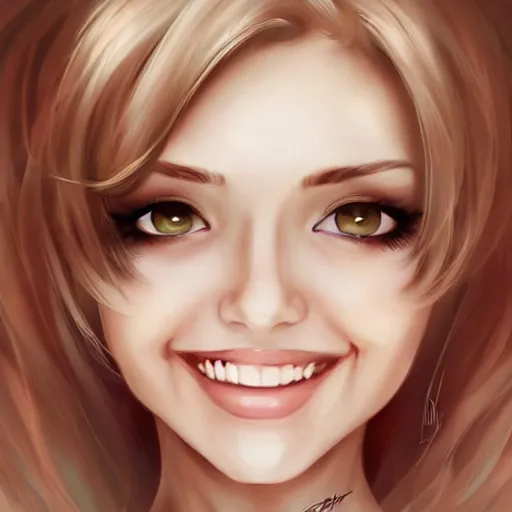 Image similar to very beautiful female nurse, smiling, flirty, eye contact, perfect face, perfect body, drawn by artgerm