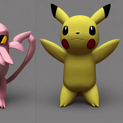 Image similar to new! pokemon! that doesn't exist, 3 d rendered