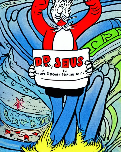 Prompt: an illustration by Dr. Seuss