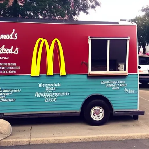 Prompt: mcdonald's food truck