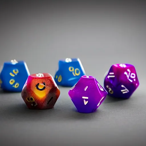 Prompt: d 2 0 fuzzy dice, realistic photography, high detailed