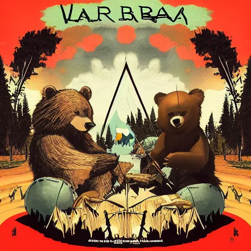 Image similar to war bear album art, cover art, poster