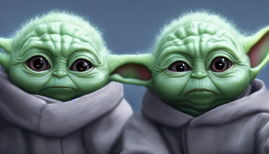 Image similar to joe biden is baby yoda, hyperdetailed, artstation, cgsociety, 8 k