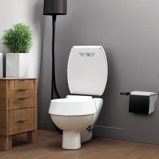 Prompt: gaming chair as a toilet realistic