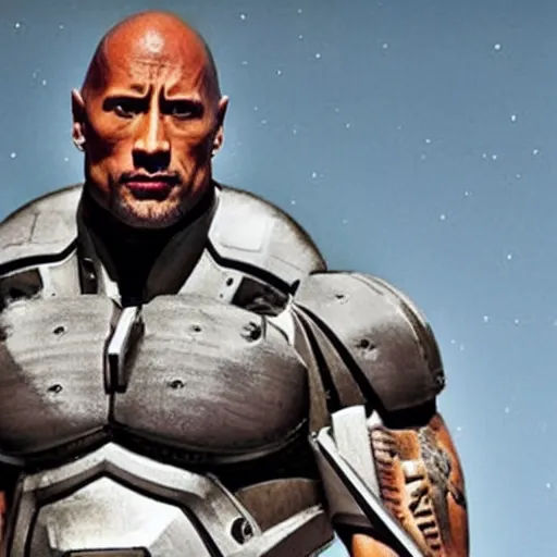 Image similar to Dwayne Johnson as robot