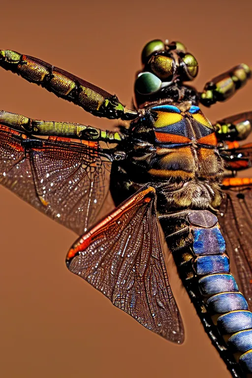 Image similar to a macro photograph of a dragonfly made of rusty machine parts by adam gor, by javier ruperez, 8 k