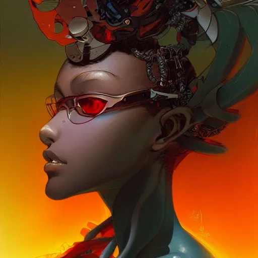 Image similar to prompt : blade character portrait soft light painted by james jean and katsuhiro otomo and erik jones, inspired by evangeleon anime, smooth face feature, intricate oil painting, high detail illustration, sharp high detail, manga and anime 1 9 9 9