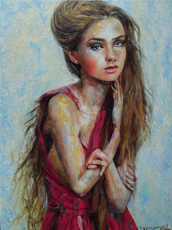 Prompt: painting by iryna yermalova