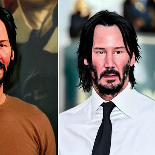 Image similar to Keanu Reeves vs Termitator