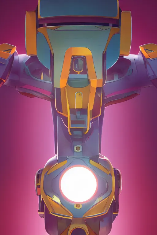 Image similar to metabots medabots medarotto medarot robot minimalist comics helmet mask neon cybereye, behance hd by jesper ejsing, by rhads, makoto shinkai and lois van baarle, ilya kuvshinov, rossdraws global illumination ray tracing hdr radiating a glowing aura