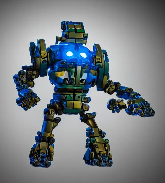 Prompt: fat bionicle, product photo, studio lighting