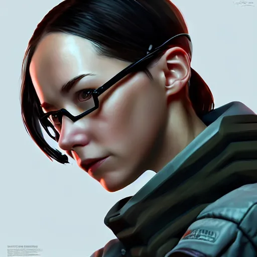 Image similar to portrait of alyx vance from half - life 2, hl 2, videogame. artstation, concept art, smooth, sharp focus, illustration, by bartek fedyczak, erak note, tooth wu, neil richards, kan liu, siwoo kim, jisu choe