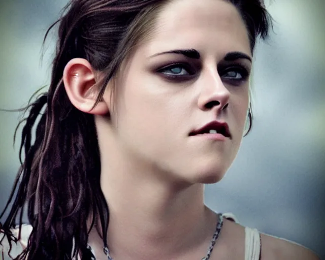 Image similar to kristen stewart as hypatia of alexandria, photograph, realistic