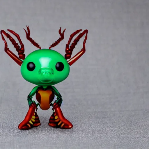 Image similar to A funko pop ant, insect