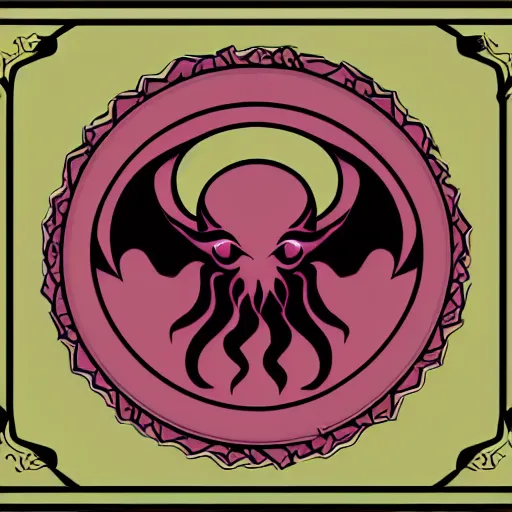 Image similar to new Telegram logo, logo design, Cthulhu, logo design, Cthulhu queen