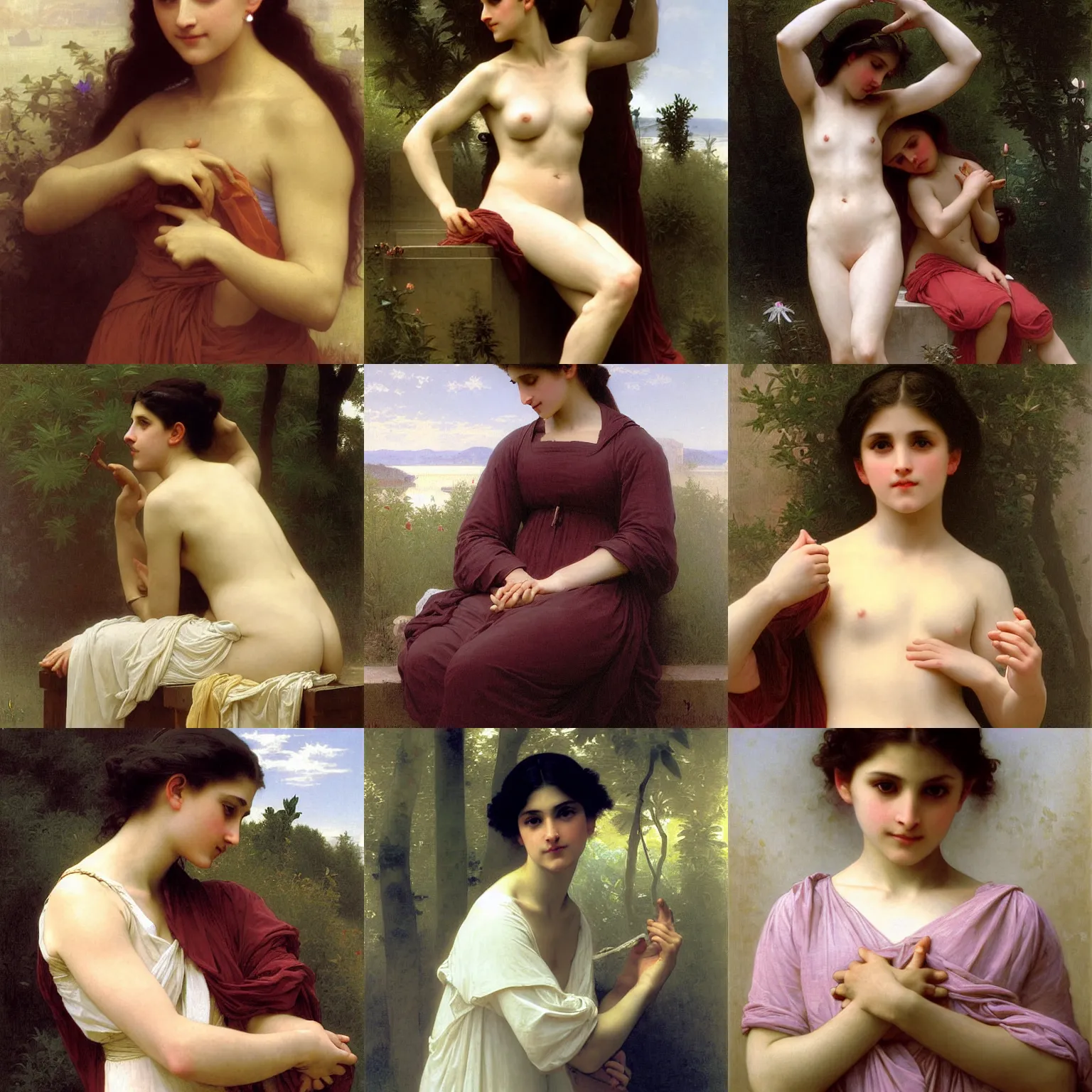 Prompt: artwork by william - adolphe bouguereau