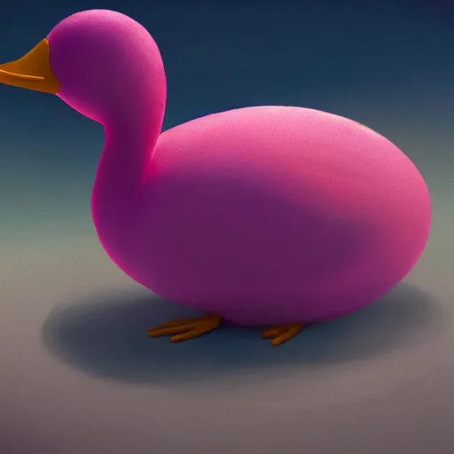 Prompt: concept art of pink duck in the moon, full view, full size, hyper detailed, digital art, artstation, high definition cgsociety, sk, render, cinematic, symmetry, hyper realistic